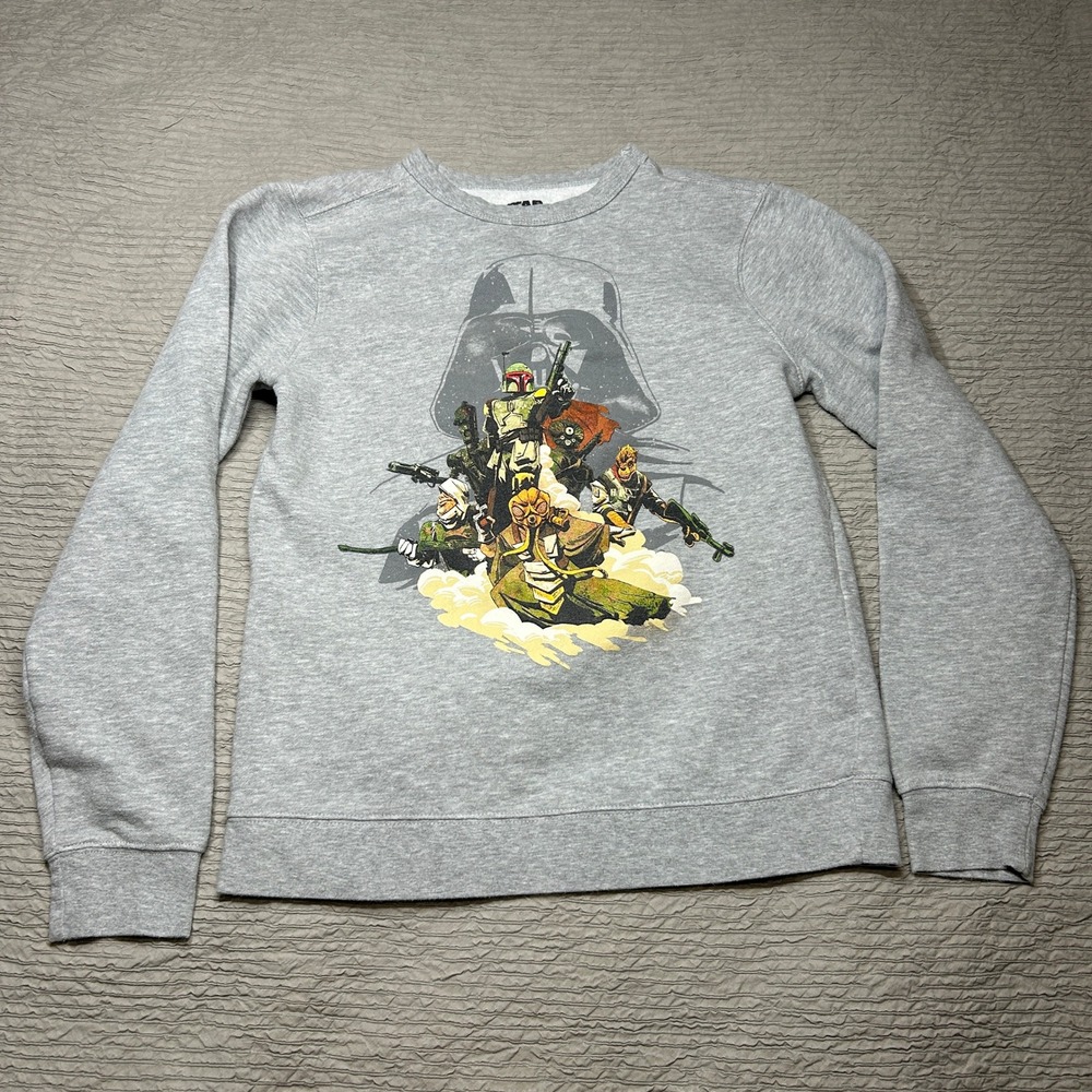 Star Wars We Love Fine Boba Fett Bounty Hunter Sweatshirt Gray Mens Small